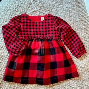 Red Buffalo Plaid/check Baby Girl dress